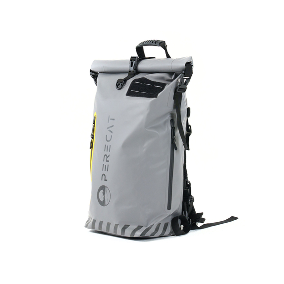 ГЕРМОРЮКЗАК PERECAT Travel bag 30 литров серого цвета, Цвет: Серый, изображение 5