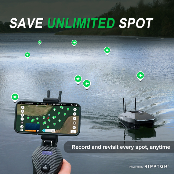 Прикормочный кораблик Rippton CatchX Mini GPS, изображение 8