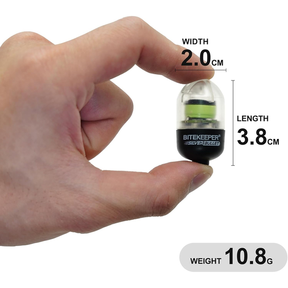 Компактный сигнализатор поклёвки Rippton BiteKeeper Silver Bullet одиночный с работой через приложение в телефоне, Набор сигнализаторов: Одиночный, изображение 5