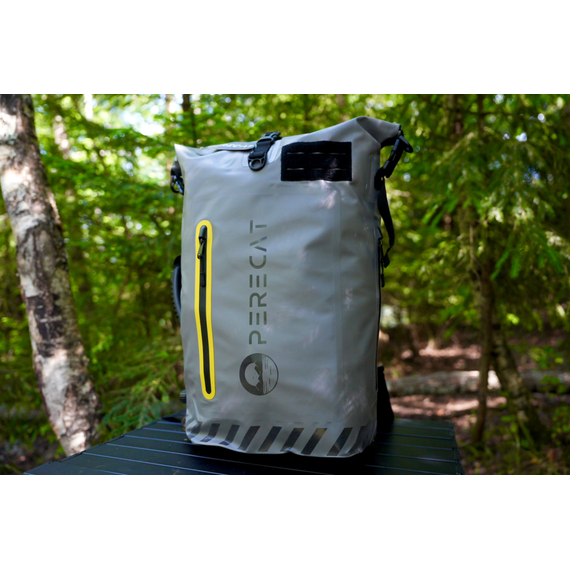 ГЕРМОРЮКЗАК PERECAT Travel bag 30 литров серого цвета, Цвет: Серый, изображение 11