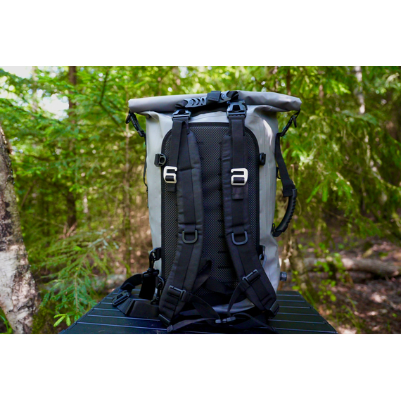 ГЕРМОРЮКЗАК PERECAT Travel bag 30 литров серого цвета, Цвет: Серый, изображение 15