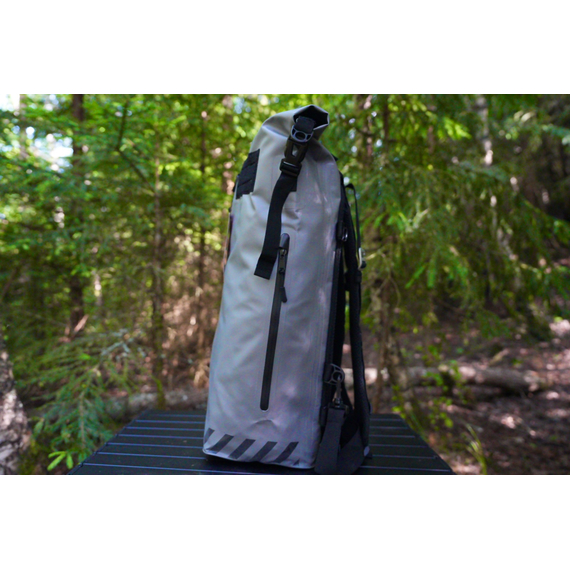 ГЕРМОРЮКЗАК PERECAT Travel bag 30 литров серого цвета, Цвет: Серый, изображение 16