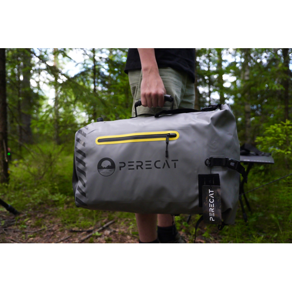ГЕРМОРЮКЗАК PERECAT Travel bag 30 литров серого цвета, Цвет: Серый, изображение 30