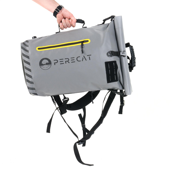 ГЕРМОРЮКЗАК PERECAT Travel bag 30 литров серого цвета, Цвет: Серый, изображение 6