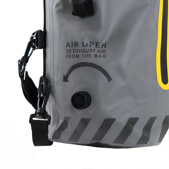 ГЕРМОРЮКЗАК PERECAT Travel bag 30 литров серого цвета, Цвет: Серый, изображение 7