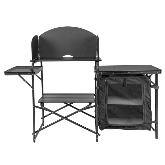 Кемпинговая кухня PERECAT XL – складной кухонный стол с 4 столешницами, защитой от ветра и чехлом для транспортировки, изображение 5