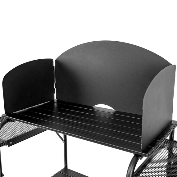 Кемпинговая кухня PERECAT XL – складной кухонный стол с 4 столешницами, защитой от ветра и чехлом для транспортировки, изображение 6