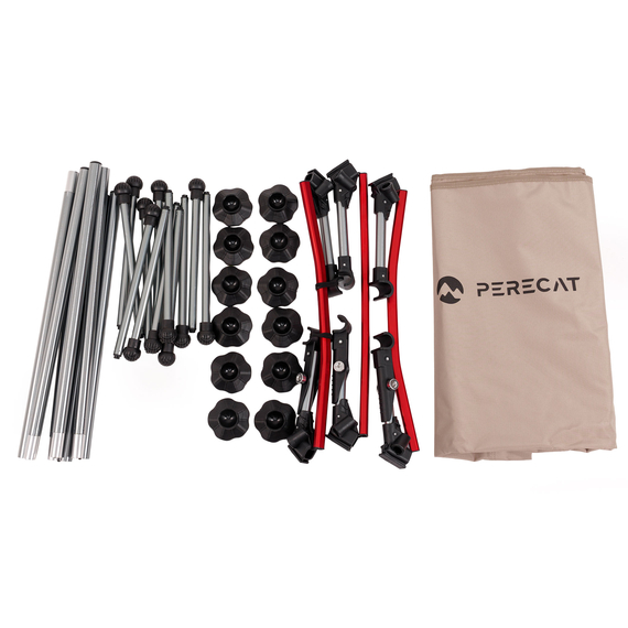 Раскладушка PERECAT Lite Sand для кемпинга, туризма и рыбалки — комфорт и надежность, Цвет: Песочный, изображение 12