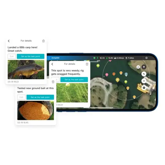 Прикормочный кораблик Rippton CatchX Mini GPS, изображение 4