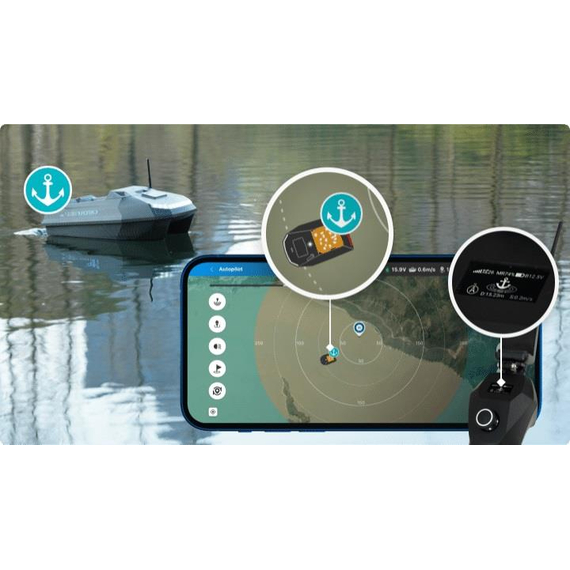 Прикормочный кораблик Rippton CatchX Mini GPS, изображение 2